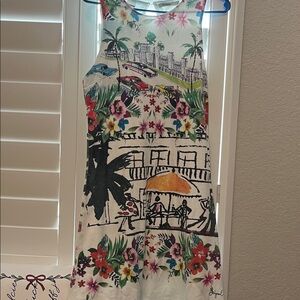 Desigual Multicolor Tropical Print Dress